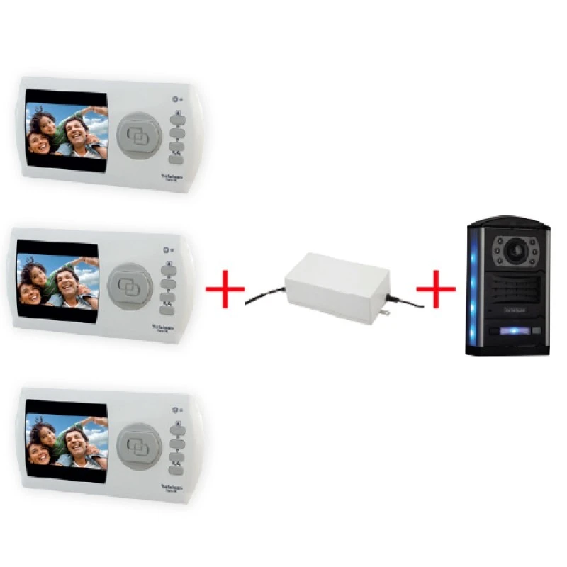 TİARA Görüntülü Villa Kitler Obsidian Panelli (Üçlü)